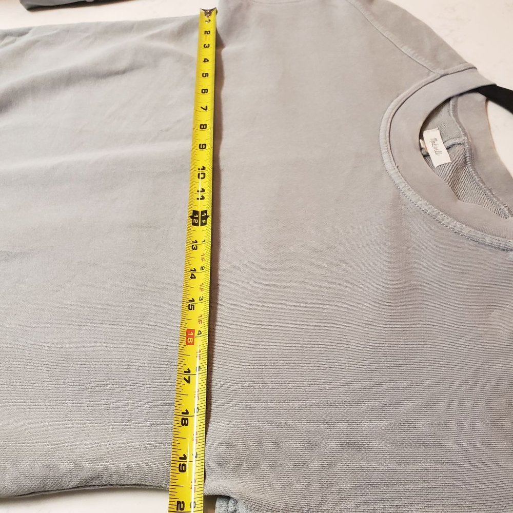 Madewell Sweater size Small oversized Blue gray washed out - Picture 6 of 10